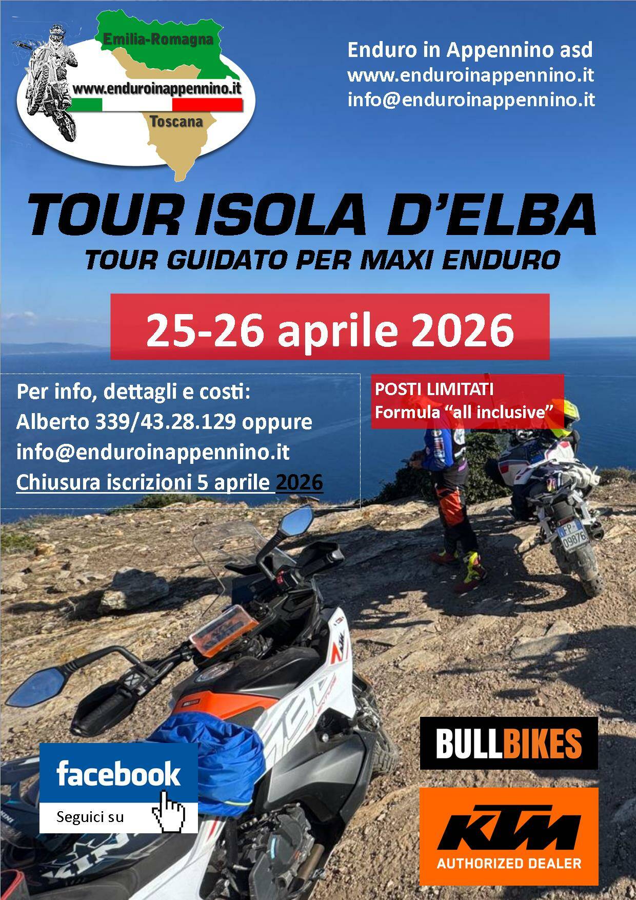 Tour guidato Isola d'Elba - maxi enduro